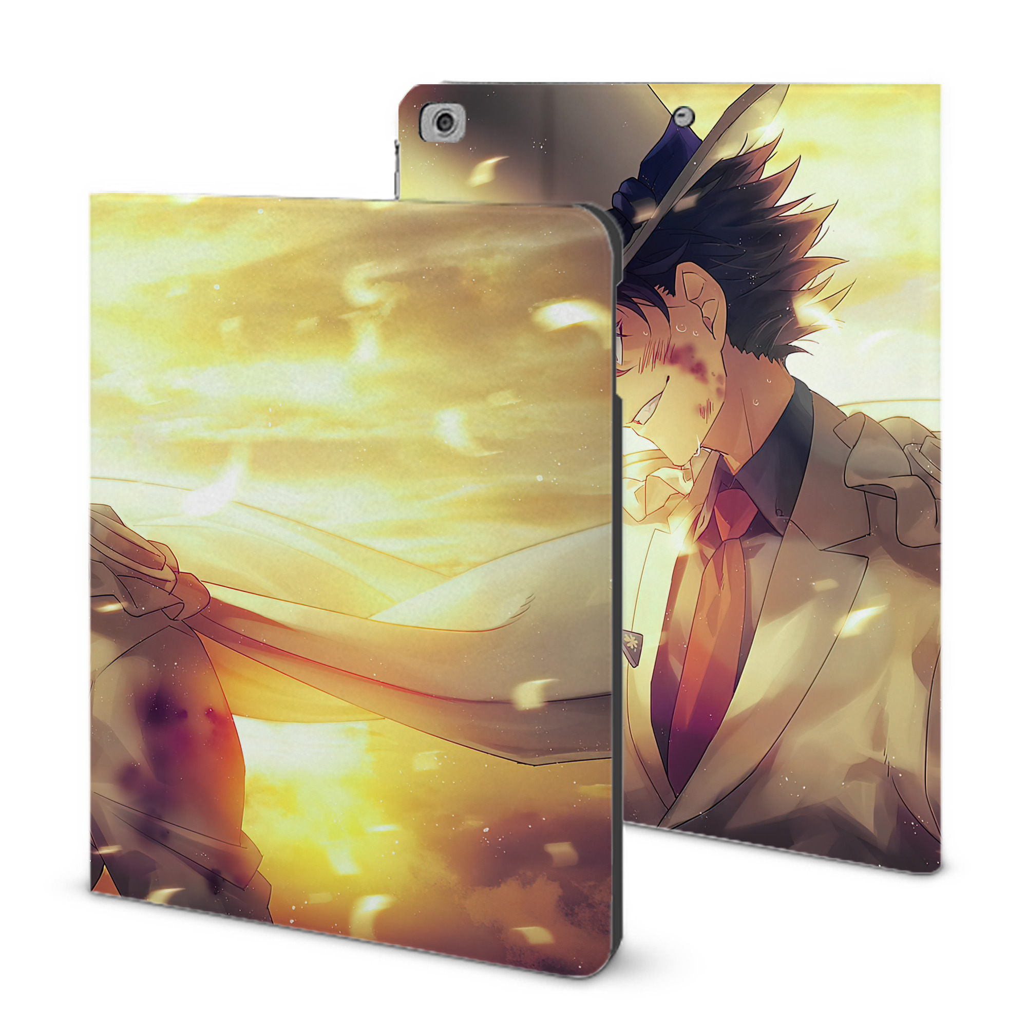 （画像用） 名探偵コナン Detective Conan IPad ケース ブック型 PUレザー TPU 耐衝撃 軽量 薄型 ペン収納なし 全面保護 IPad 各モデル対応